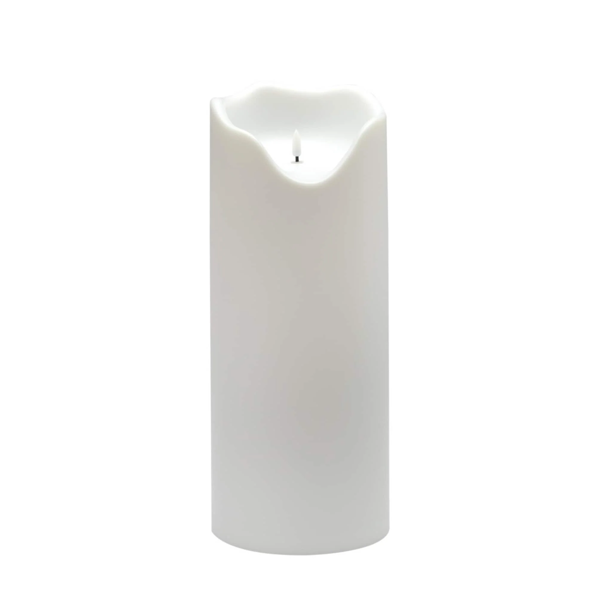 Large LED Lighted Melted Flameless Candle - 15.75