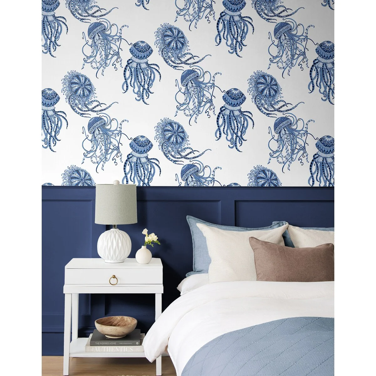 NextWall Jellyfish Peel and Stick Wallpaper