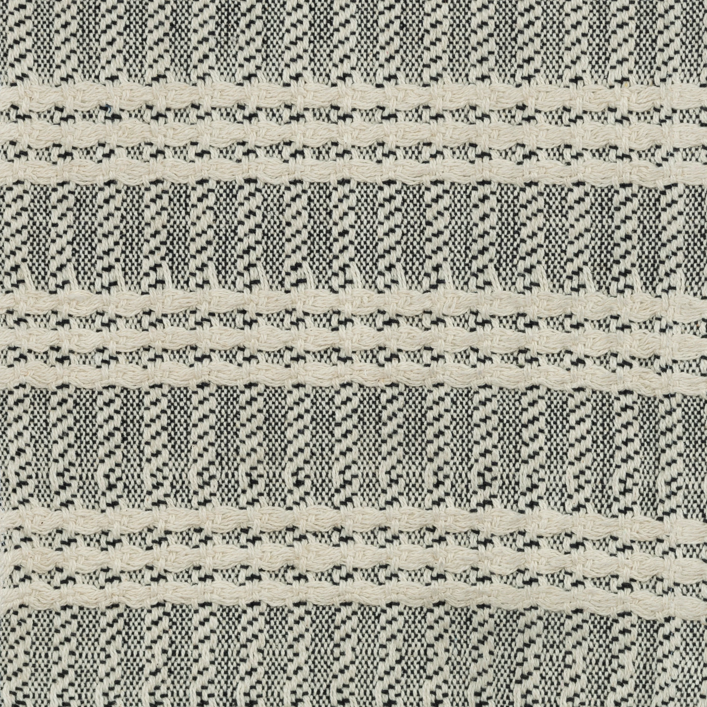 Rizzy Home Hand-made Modern Striped Throw Blanket