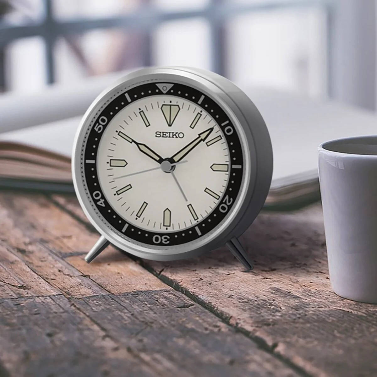 Mai T Alarm Clock, Silver - N/A