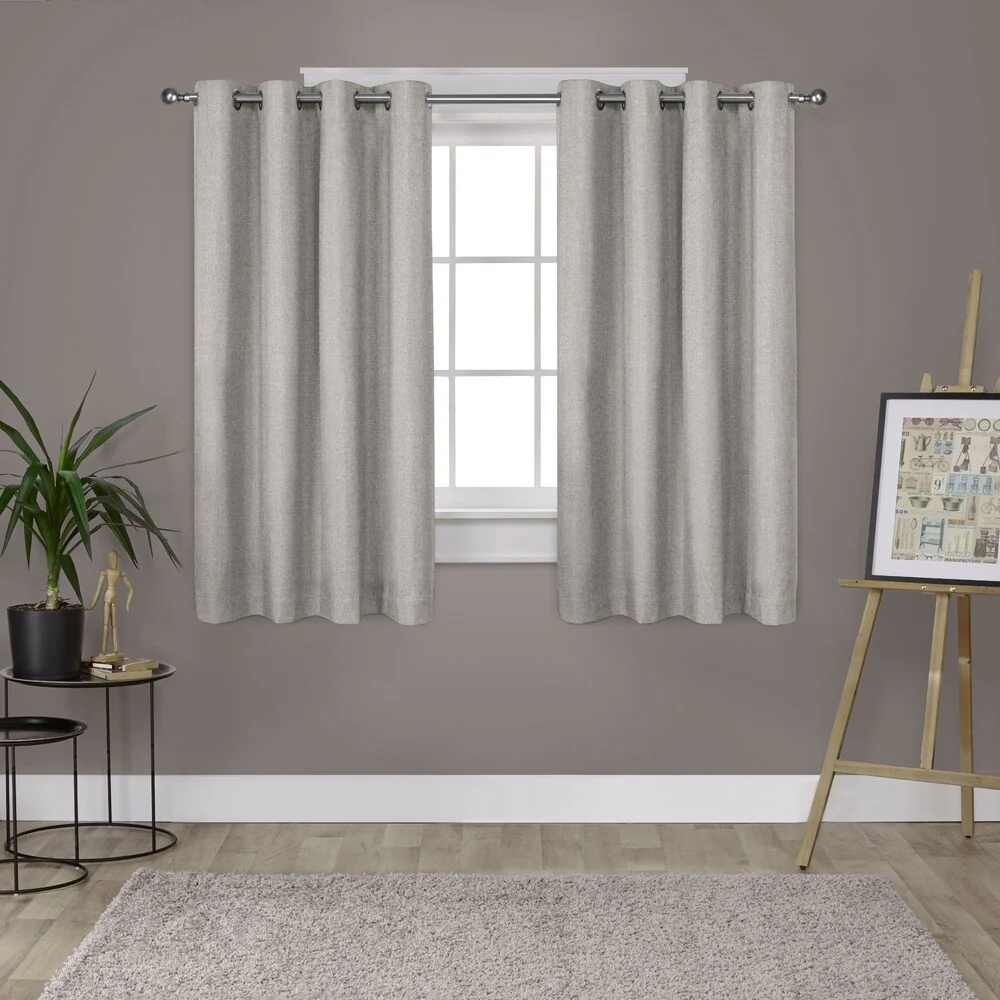 Strick & Bolton LeWitt Thermal Textured Linen Curtain Panel Pair