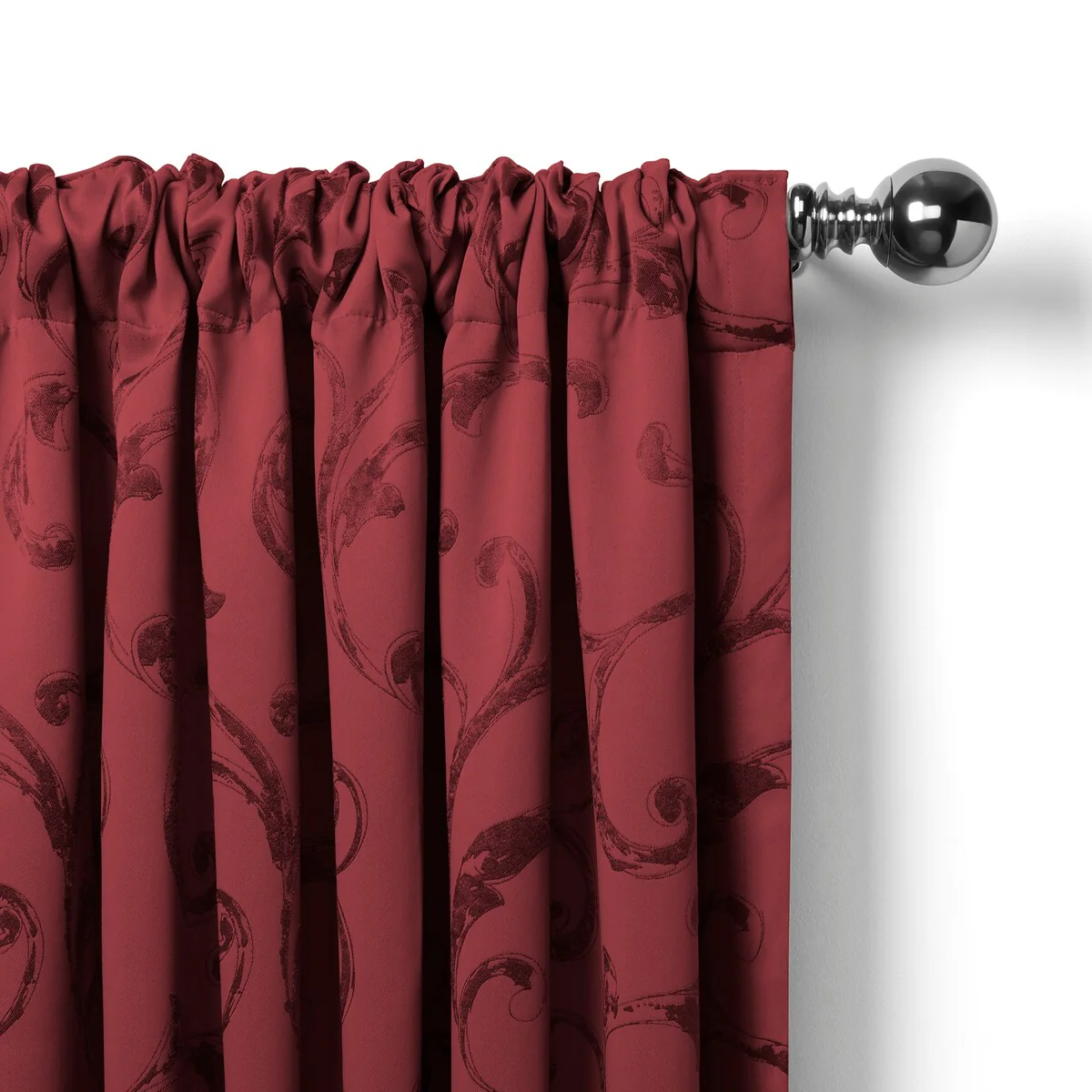 Elrene Mia Jacquard Blackout Scallop Window Valance - 52