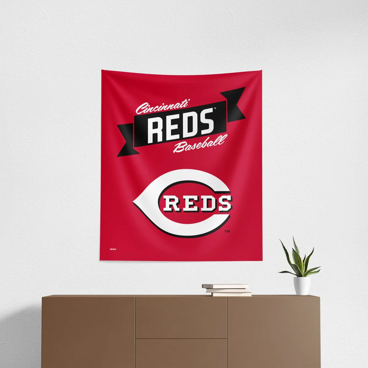 MLB Premium Reds Printed Wall Hanging - 34