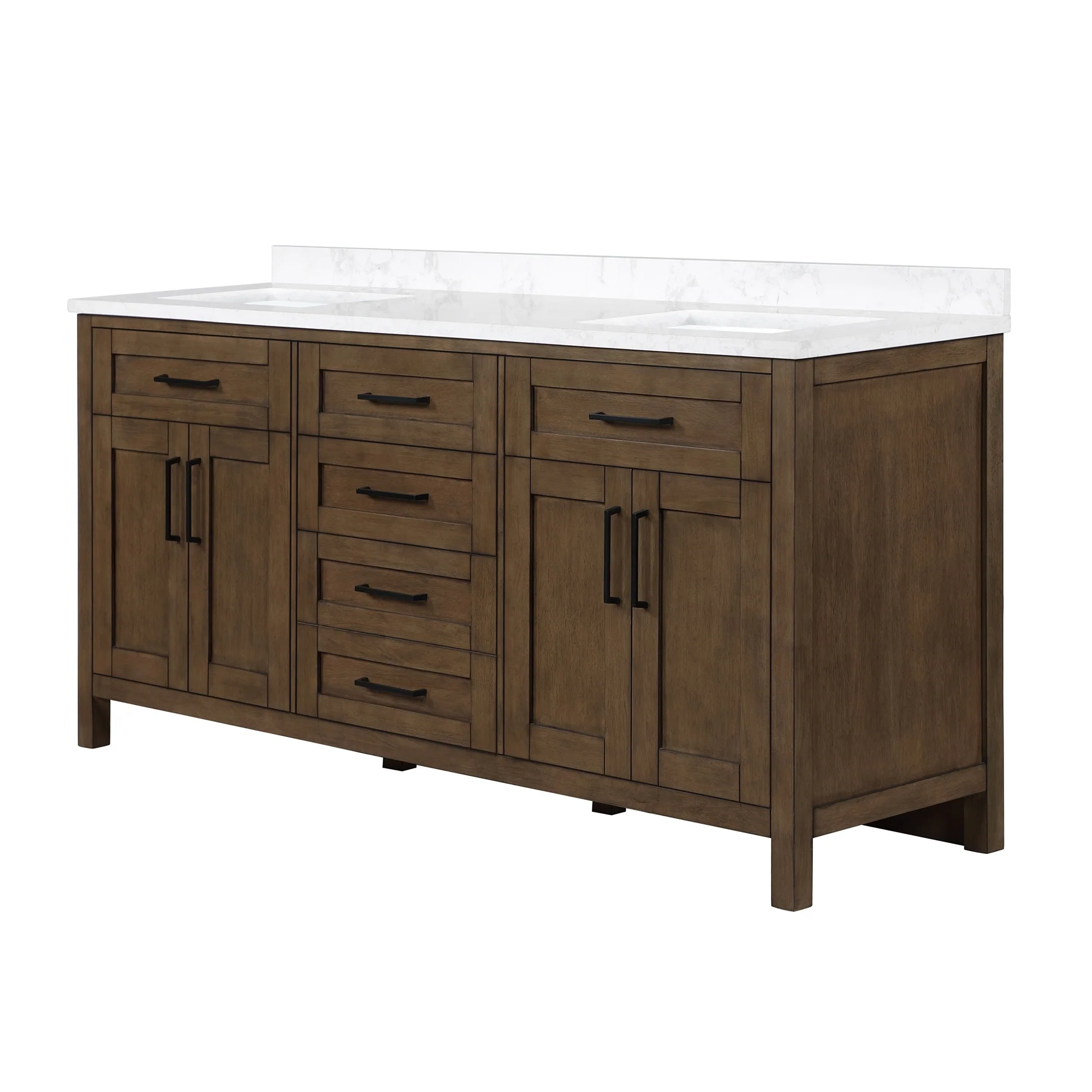 OVE Decors Tahoe 72-inch Modern Almond Latte Vanity