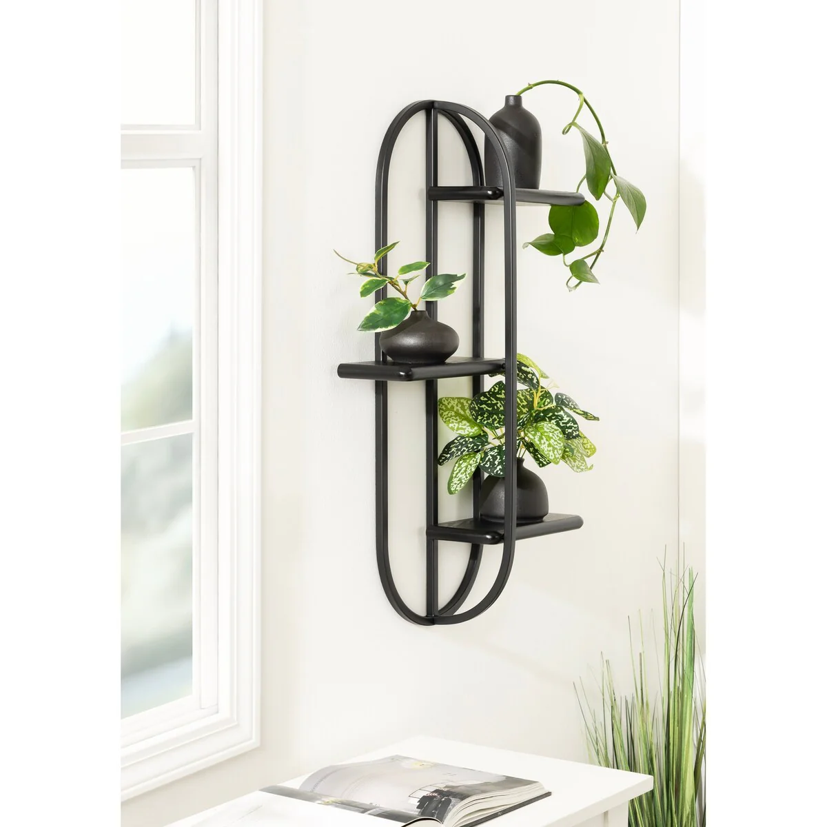 Kate and Laurel Ramos Wood/Metal Accent Shelf - 18x6x30