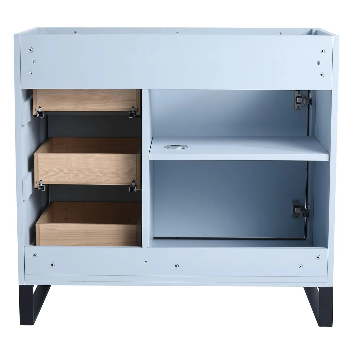 Fine Fixtures Opulence Collection Bathroom Vanity with White Ceramic Sink