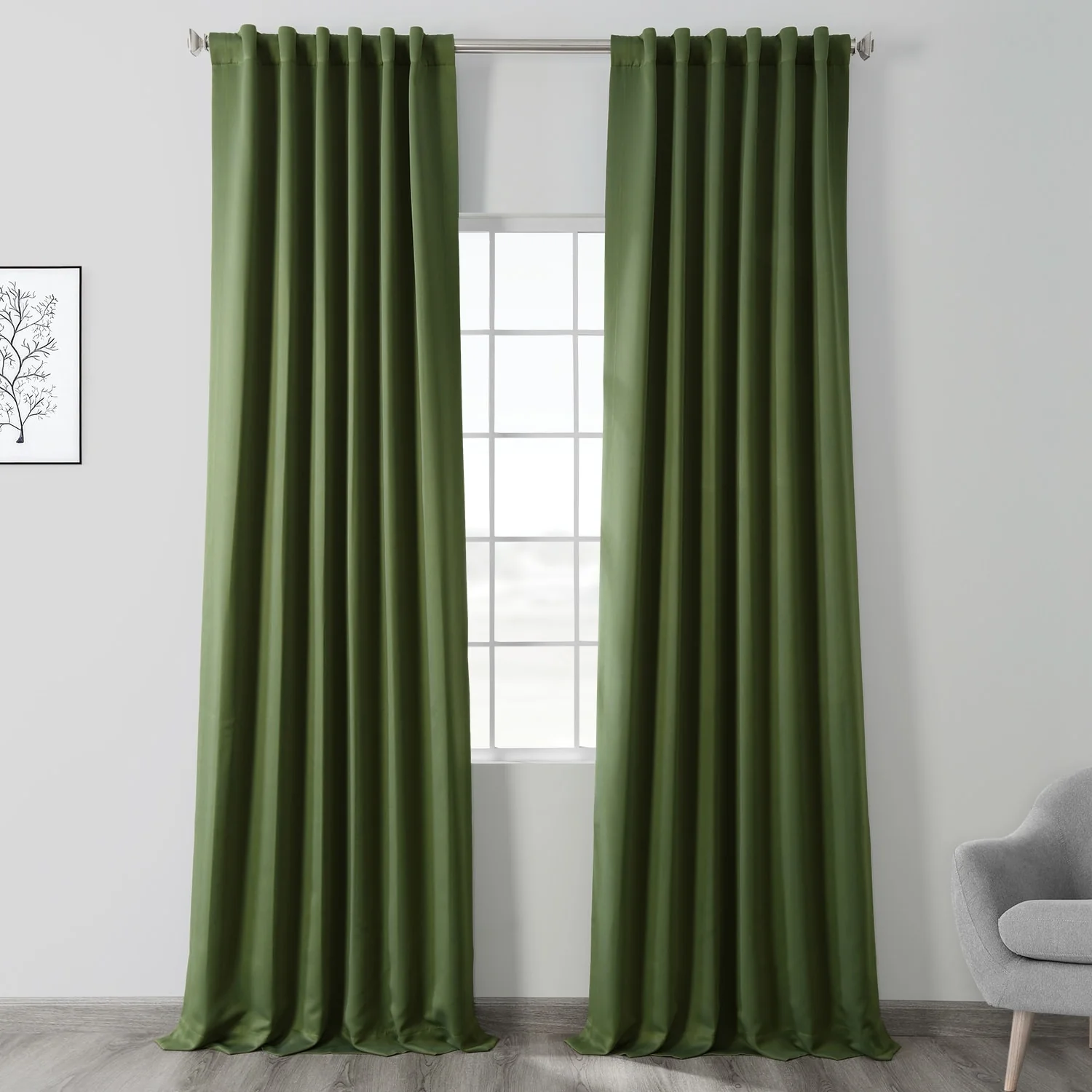 Exclusive Fabrics Room Darkening Curtain Panel Pair (2 Panels)