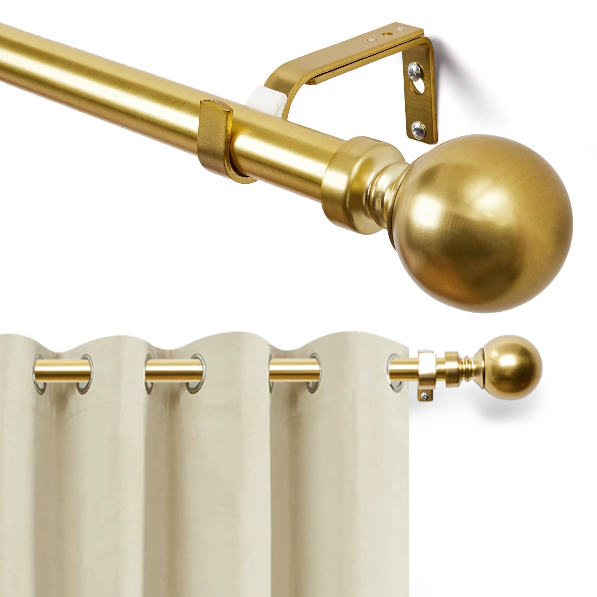 Deconovo 1 Inch Window Curtain Rod