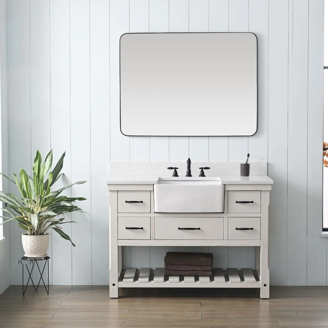 Sudio Design Bathroom Vanity Wesley Weathered Collection.