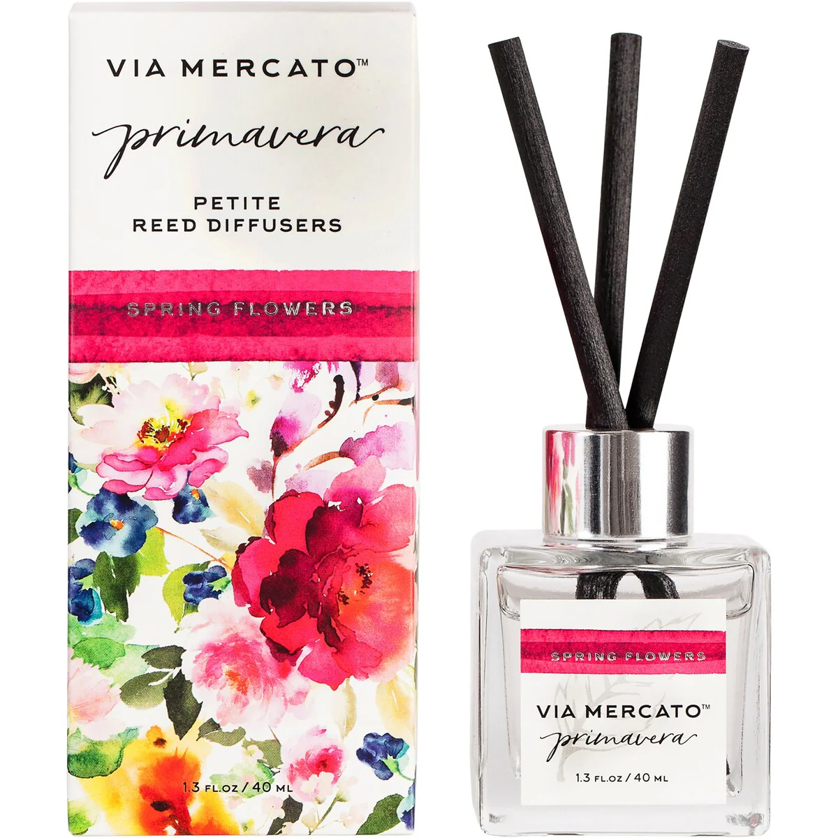 Via Mercato Primavera Petite Reed Diffuser-Spring Flowers