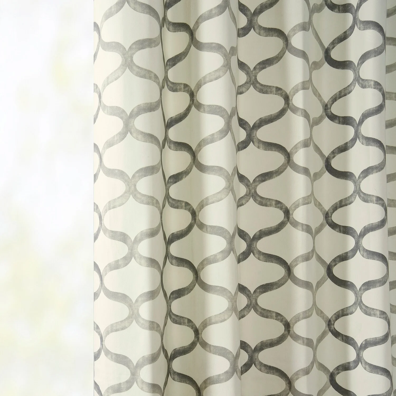 Exclusive Fabrics Illusions Geometric Grace Cotton Room Darkening Curtain (1 Panel)