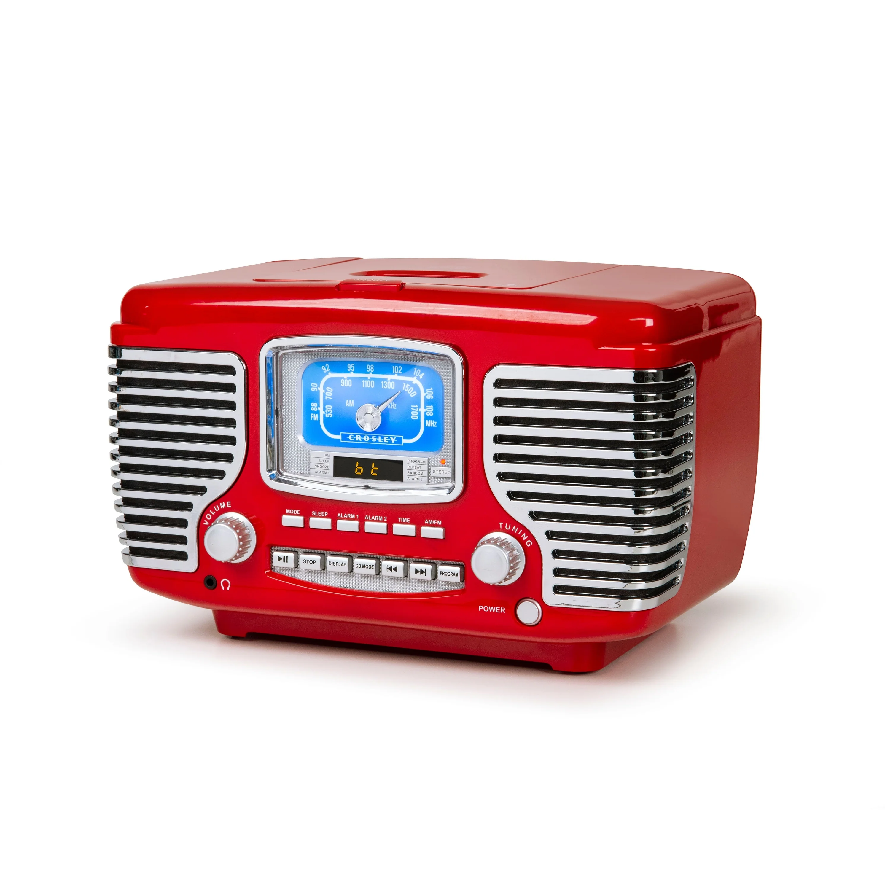 Corsair Alarm Clock Radio In Red