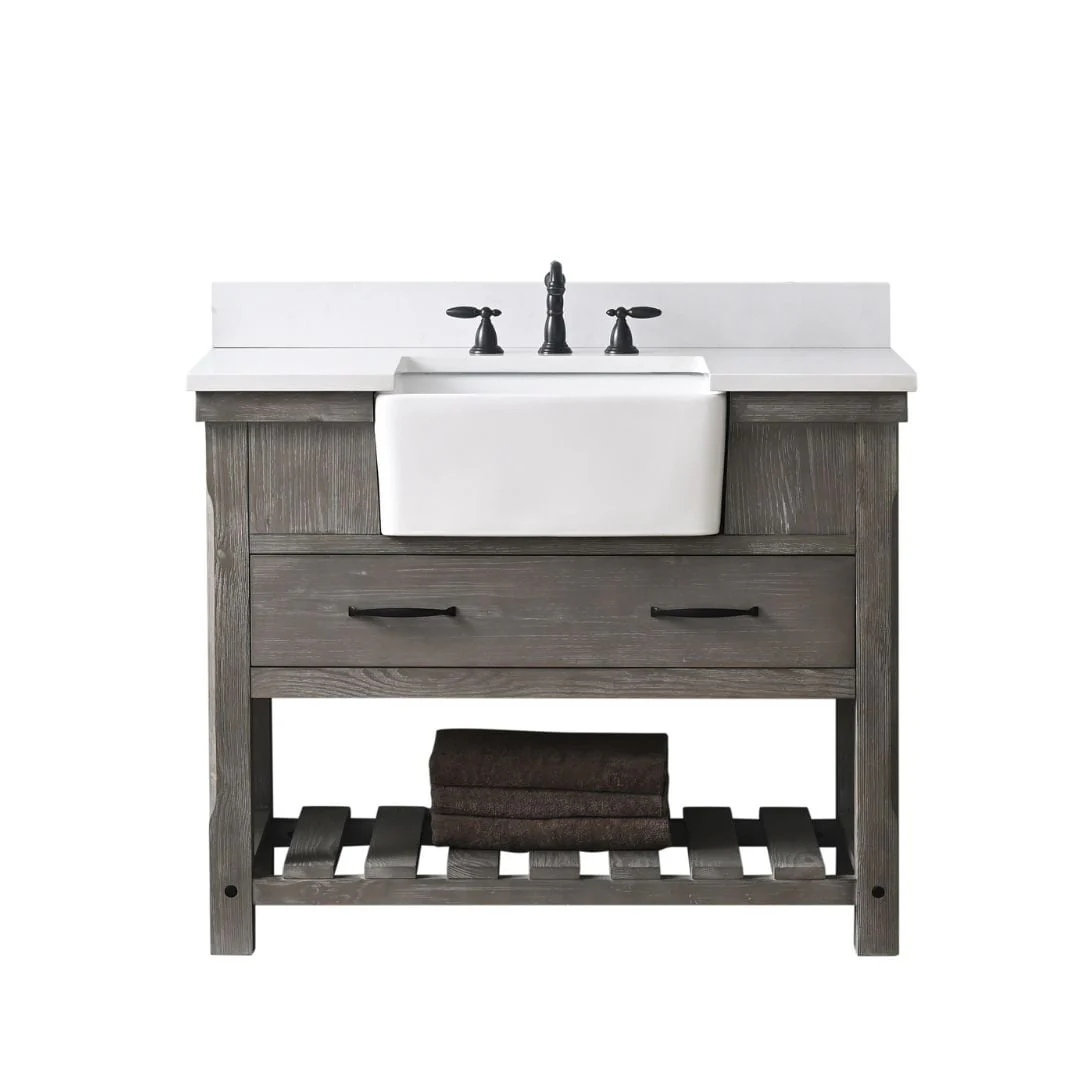 Sudio Design Bathroom Vanity Wesley Weathered Collection.