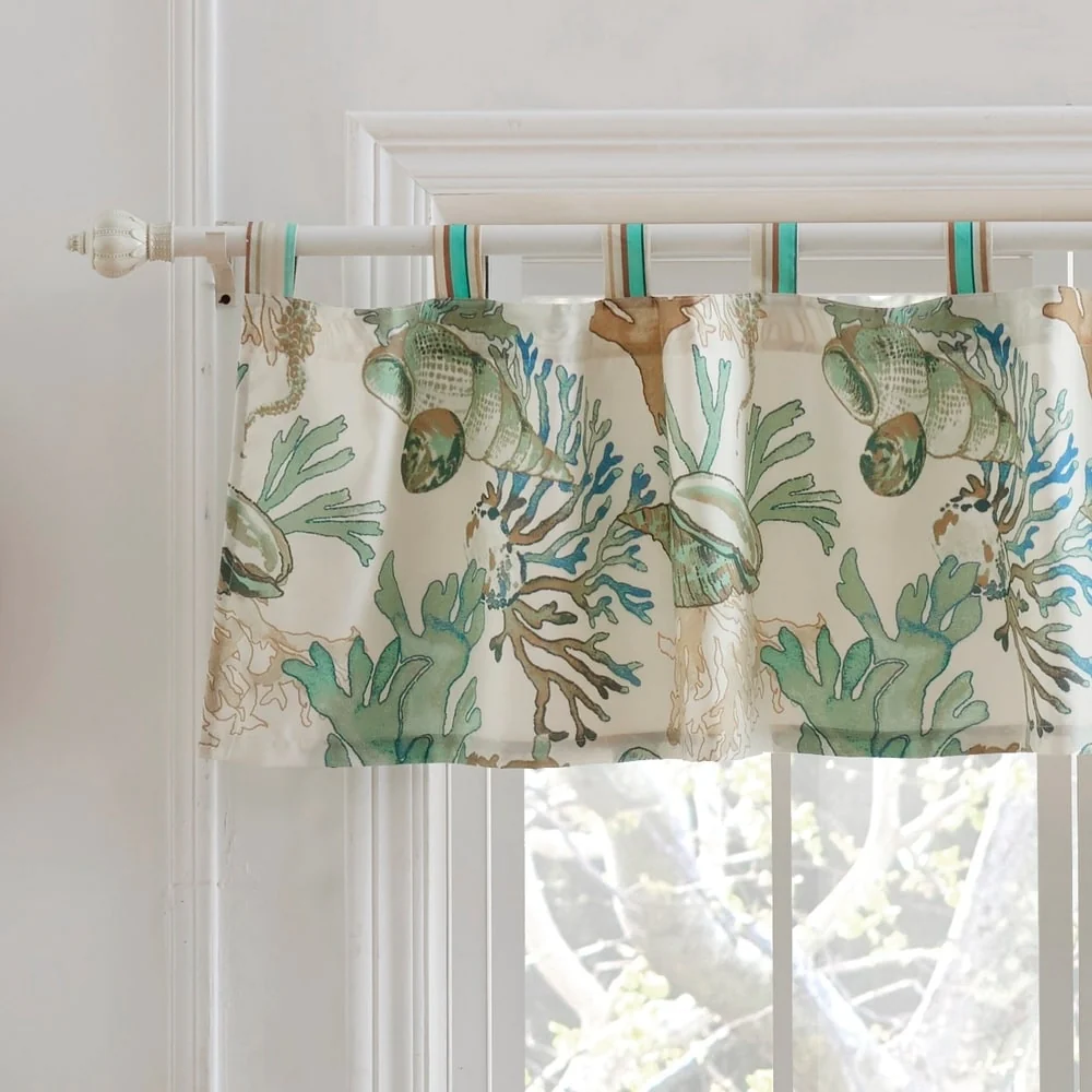 Greenland Home Fashions Atlantis Jade Window Valance