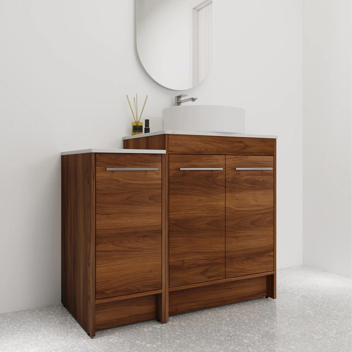 Bathroom Vanity With Sink In 24/36/48/60 Inch, Freestanding Bathroom Vanity With Soft Close Door