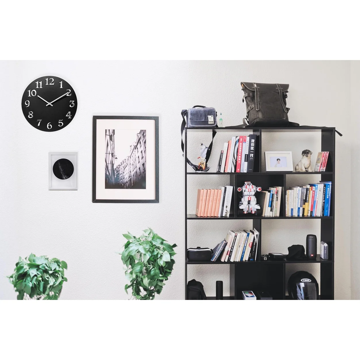 Infinity Instruments Vogue 12-inch Round Wall Clock - 12 x 1.25 x 12