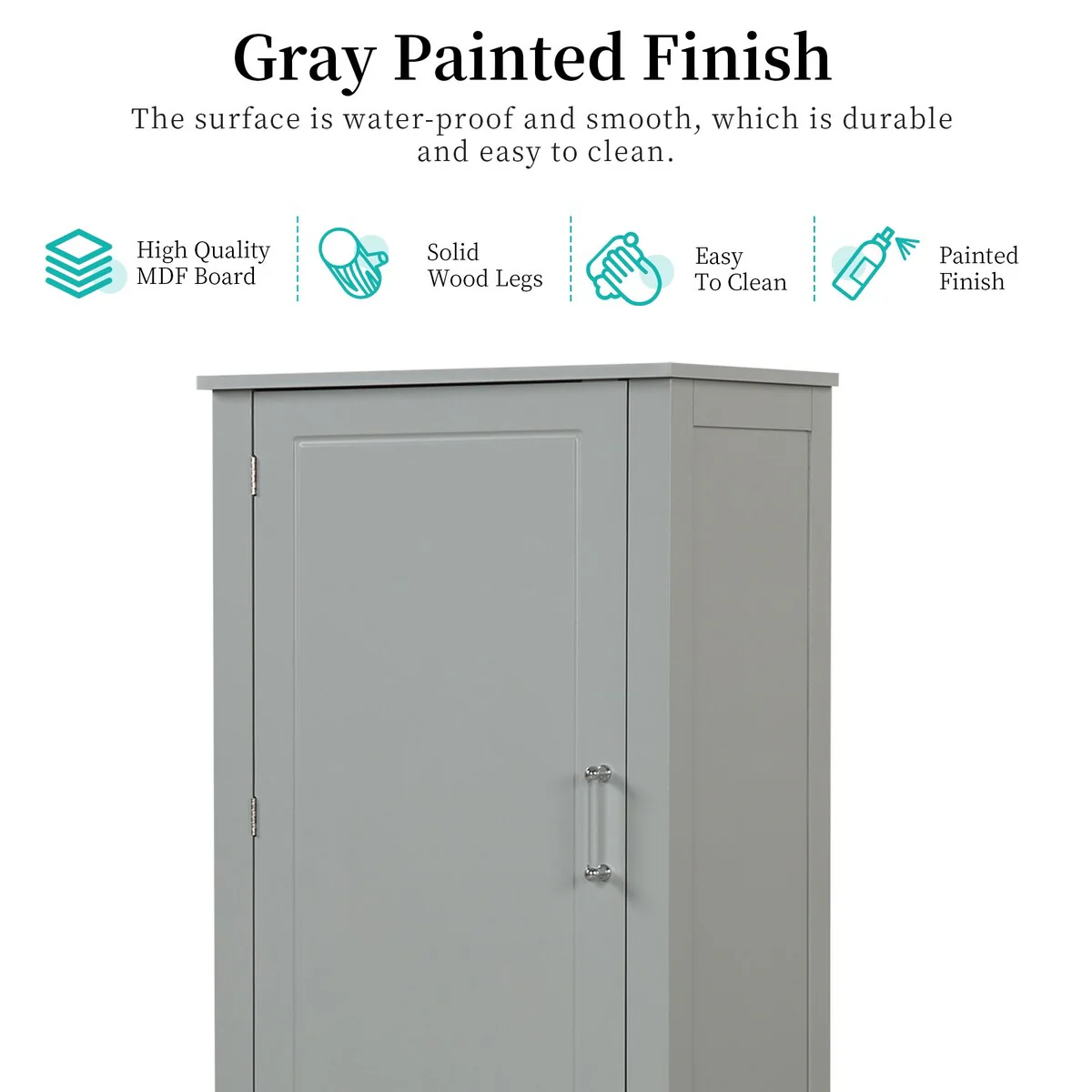 Tall Bathroom Storage Cabinet, Freestanding Storage Cabinet