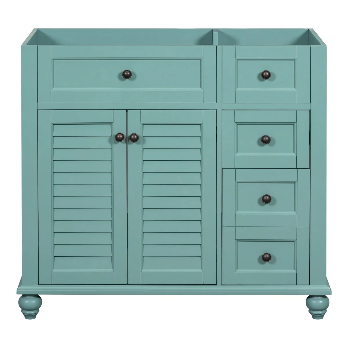 Solid Wood Frame Bathroom Storage Cabinet