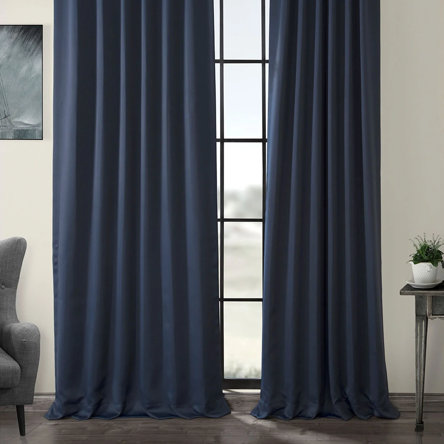 Exclusive Fabrics Room Darkening 108-inch Curtain Panel Pair