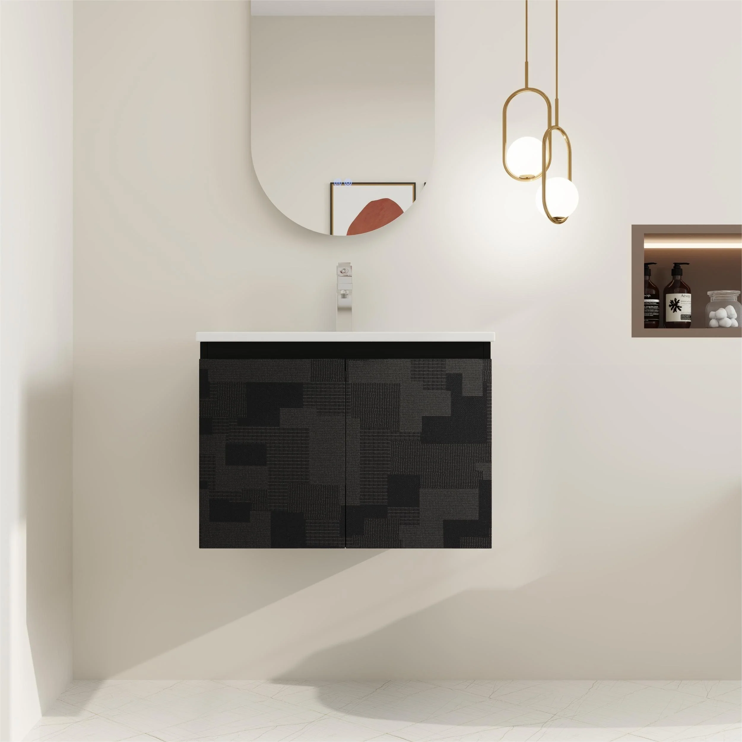 BNK 24/30/48 Inch Double Sink Bathroom Vanity with Soft Close Door