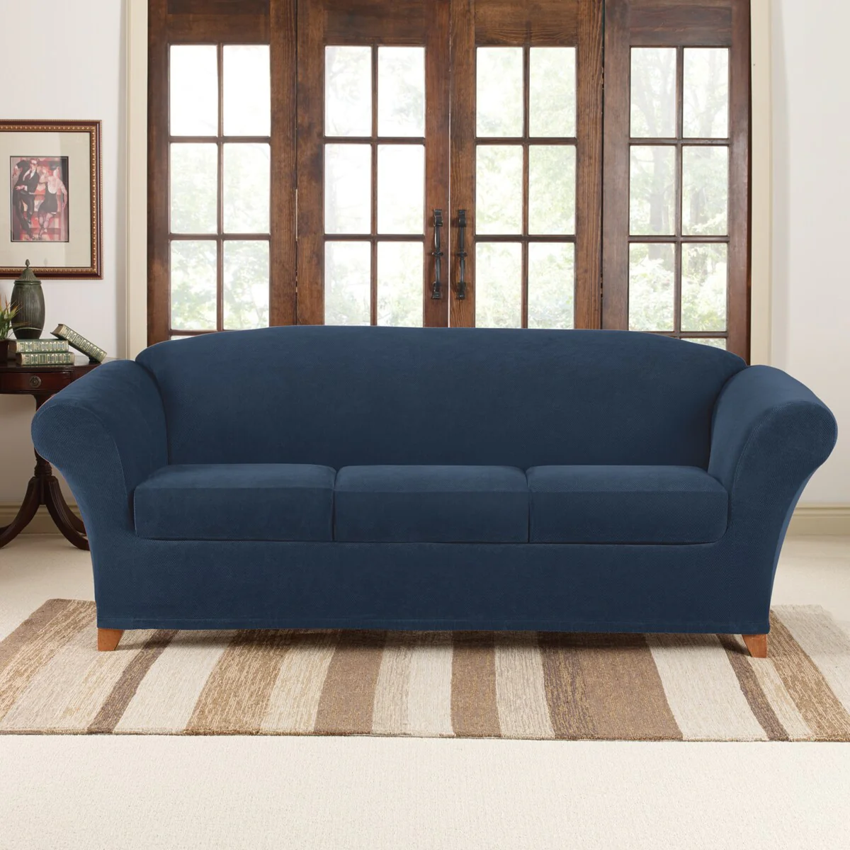 SureFit Stretch Pique 4 Piece Sofa Slipcover