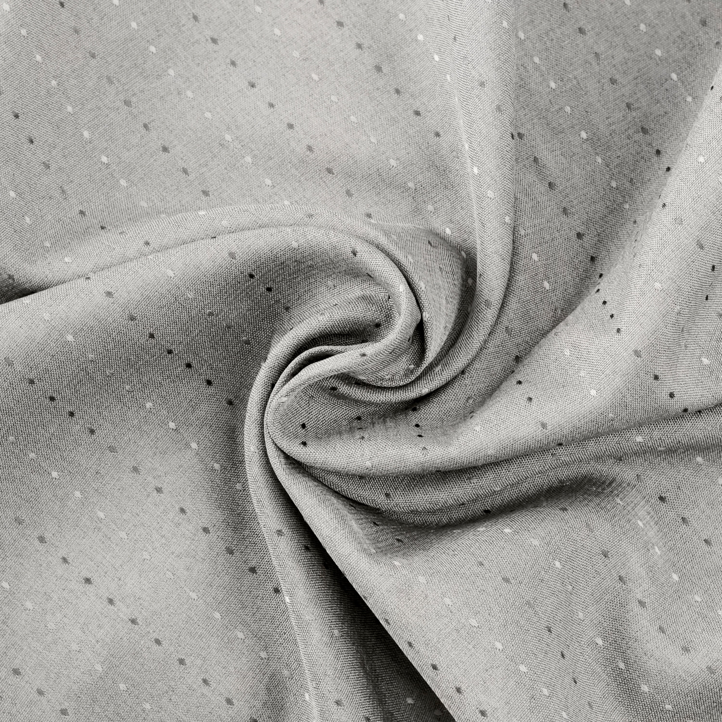 Grand Pointe Premium Dotted Rod Pocket w/Back tabs Curtain Panel