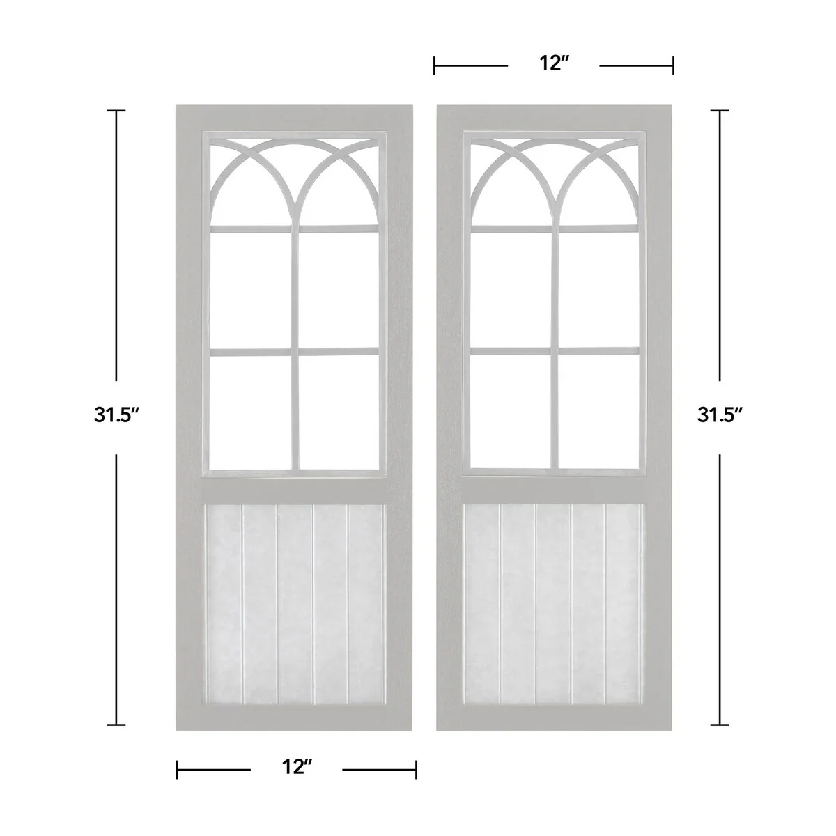 FirsTime & Co. Willow Farmhouse Window Wall Plaque Set