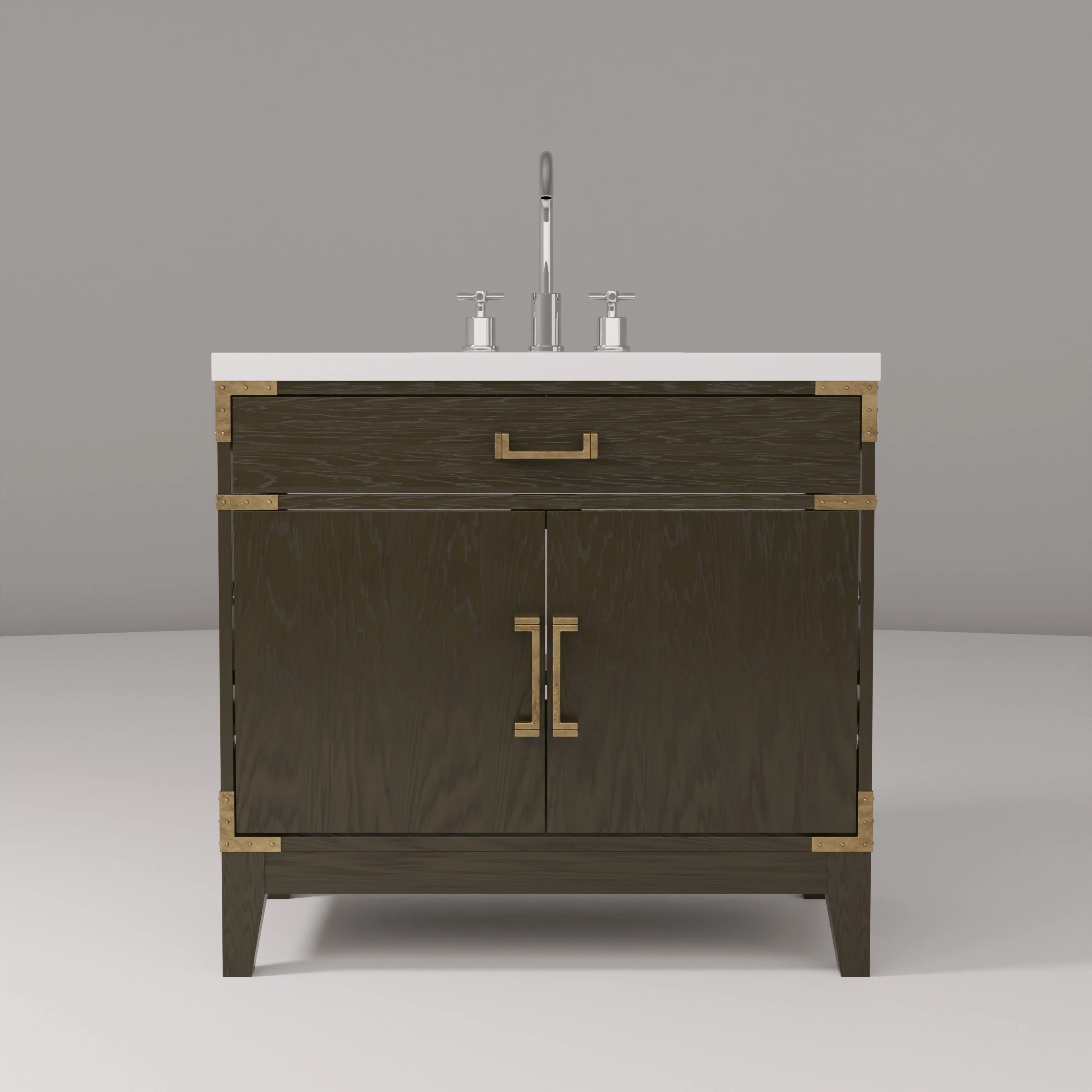 Laurel Bath Vanity Quartz Top, Sink and Faucet