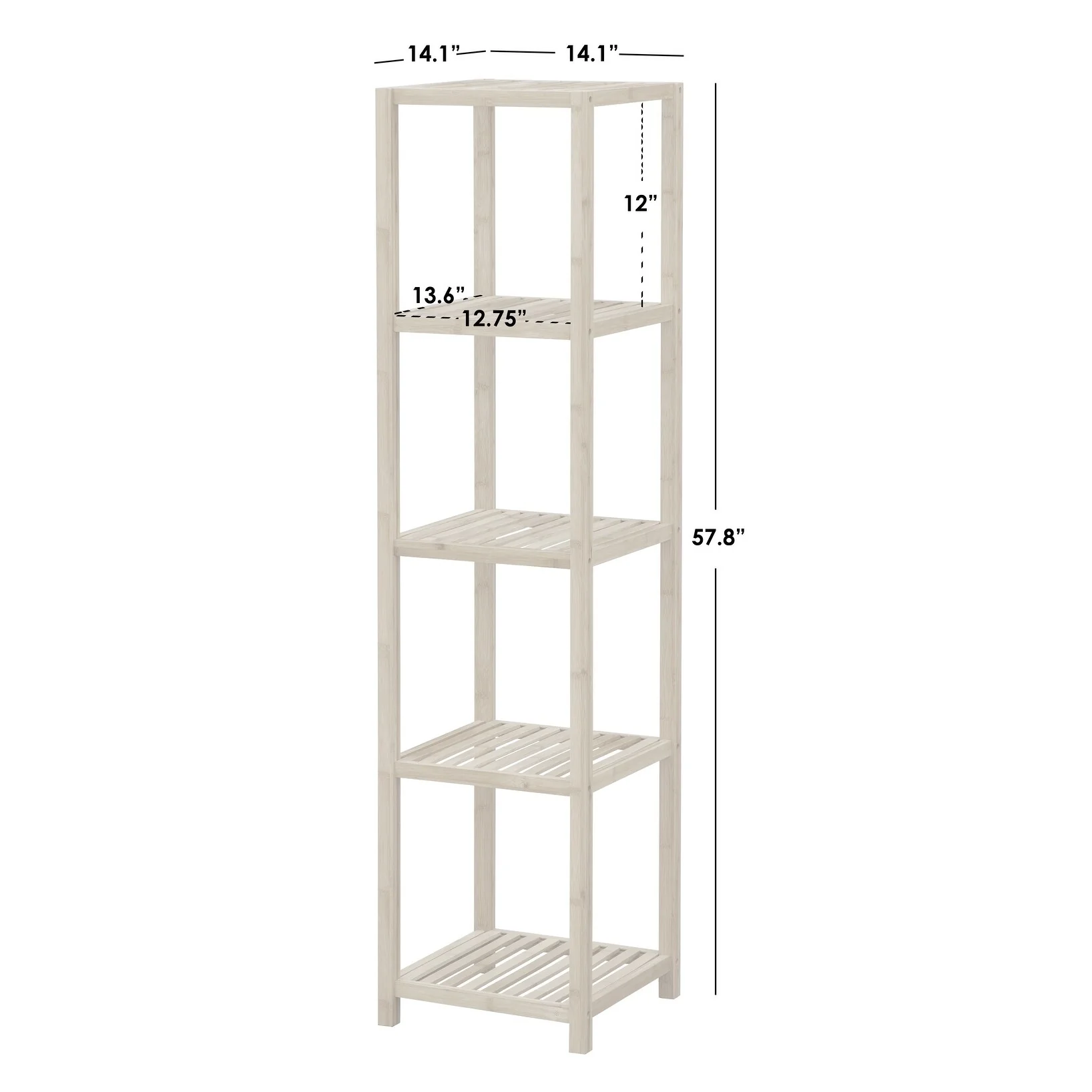 Simple Living Bamboo 5-tier Shelf