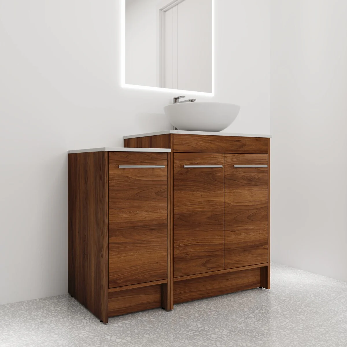 Bathroom Vanity With Sink In 24/36/48/60 Inch, Freestanding Bathroom Vanity With Soft Close Door