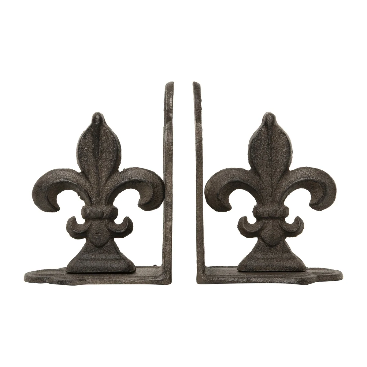Decorative Fleur de Lis Bookends, Set of 2