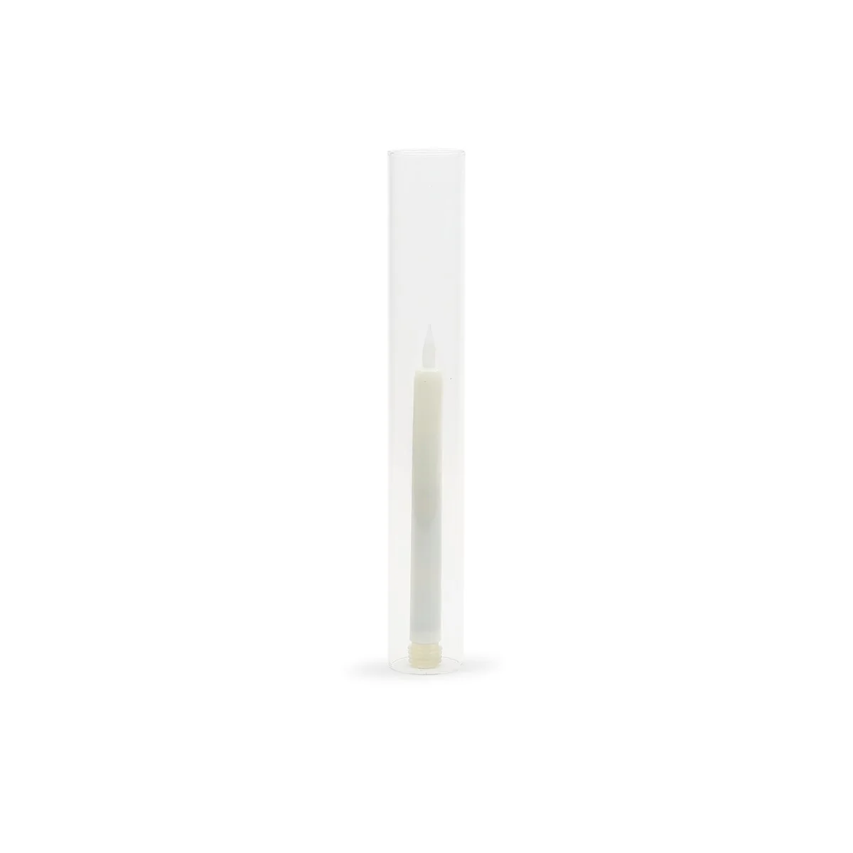 Clear Glass Cylinder Hurricane Chimney Tube, Candle Cover - 1 Piece