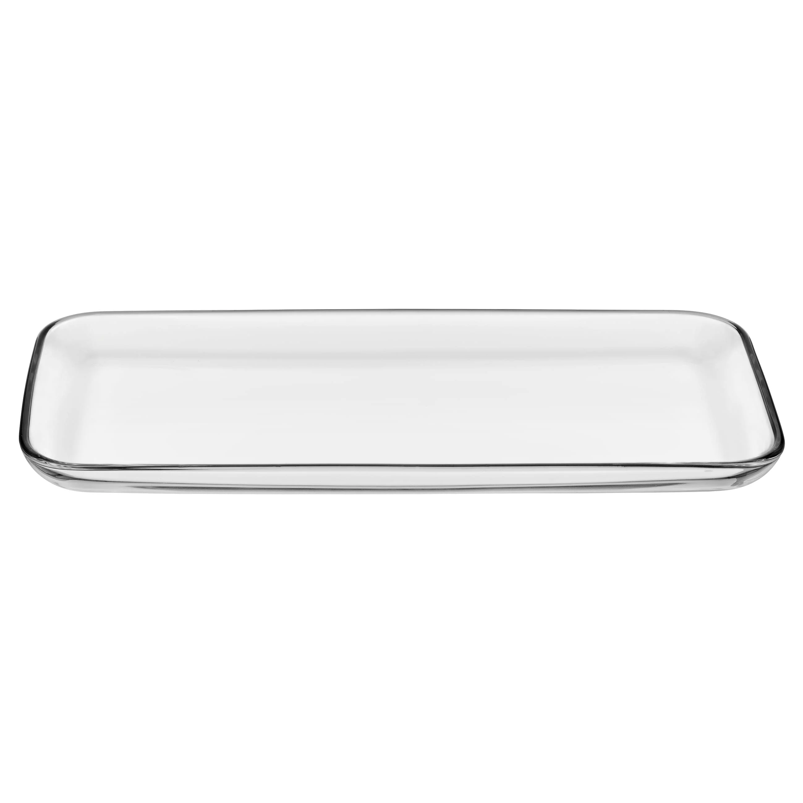 Majestic Gifts Inc. Glass Rectangular Serving Tray-Platter-12.8