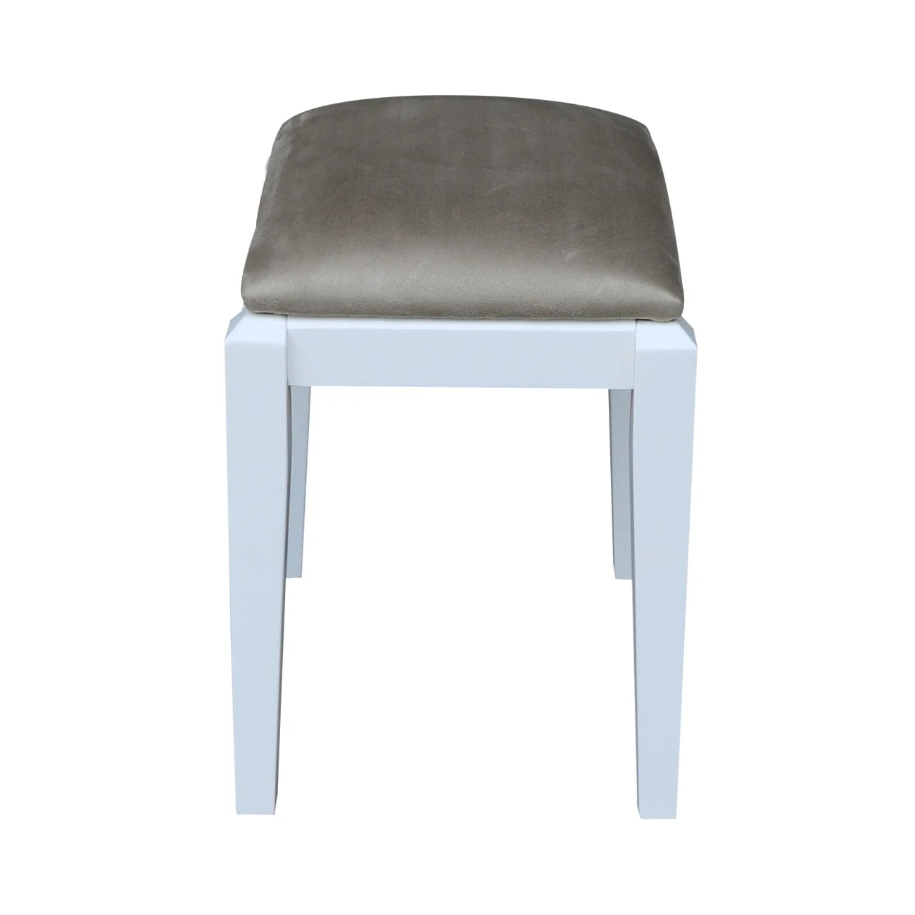 Solid Wood Upholstered Vanity Bench - N/A