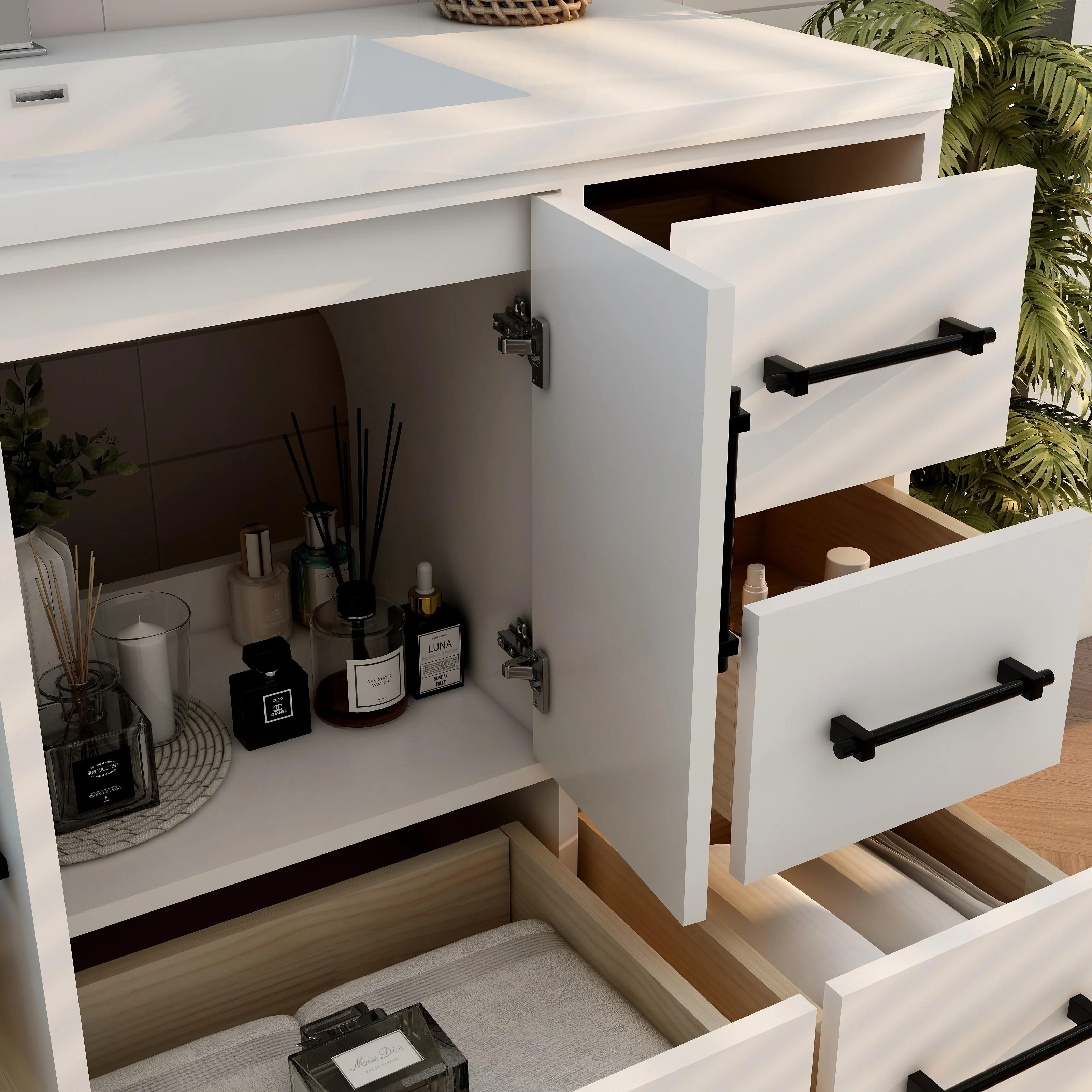 Victoria 48'' Freestanding Vanity with Reinforced Acrylic Sink - 47.5