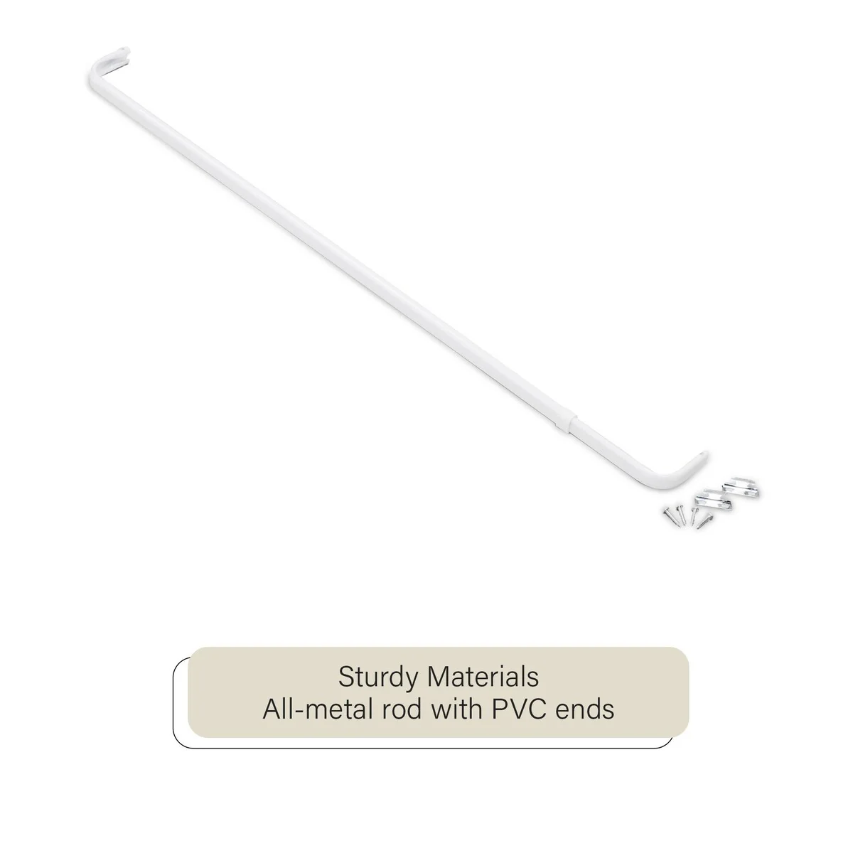 ACHIM Fantasia Single Curtain Rod 2.5