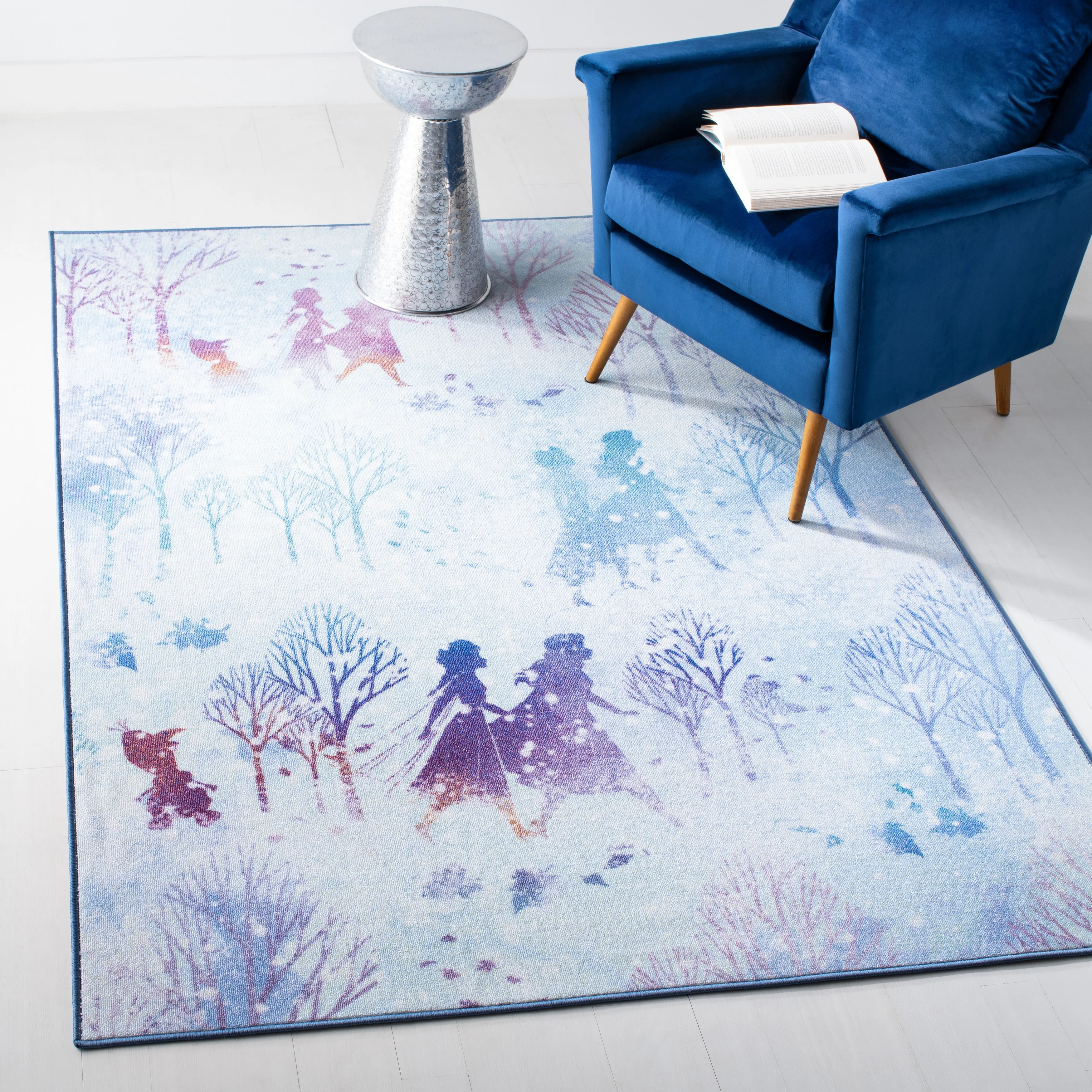 SAFAVIEH Machine Washable Slip Resistant Collection Inspired By Disney's Animated Film Frozen 2 - Believe