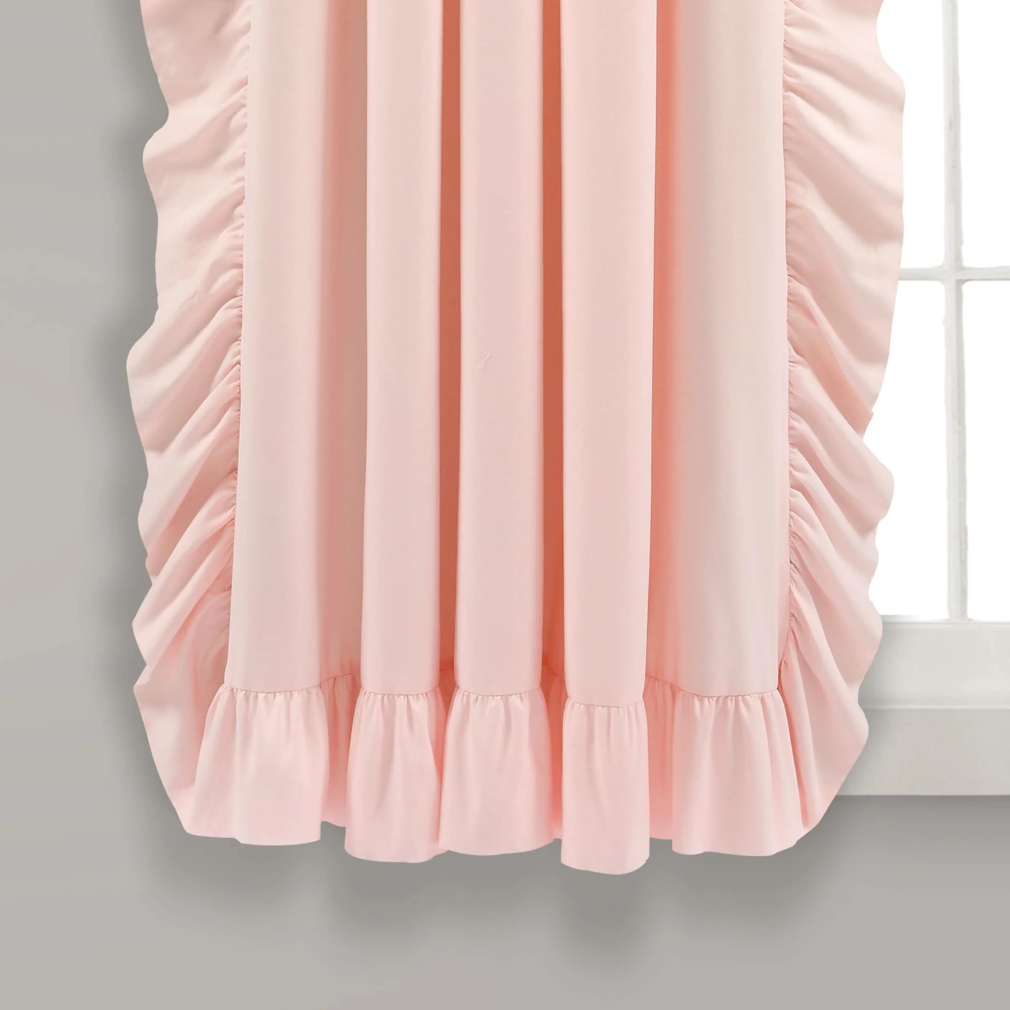The Gray Barn Gila Ruffled Edge Curtain Panel Pair