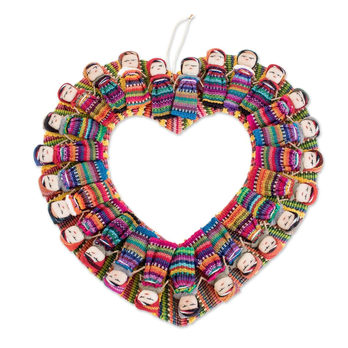 NOVICA Quitapena Love, Cotton wreath - 9.5