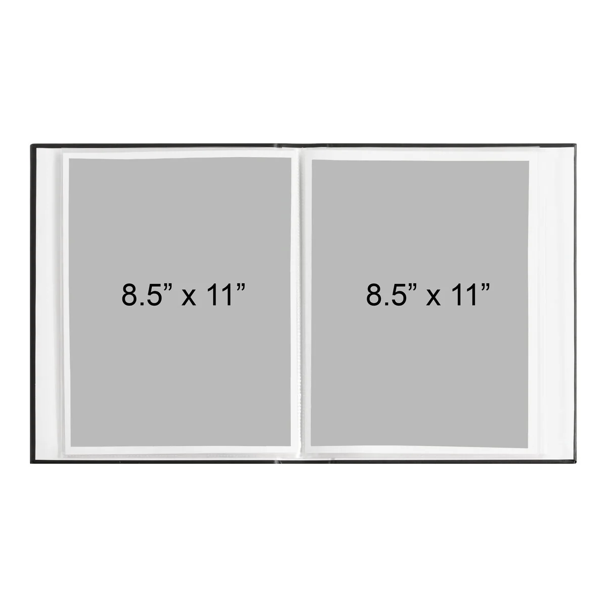 DesignOvation Debossed Black Faux Leather Photo Album (Pack of 4)