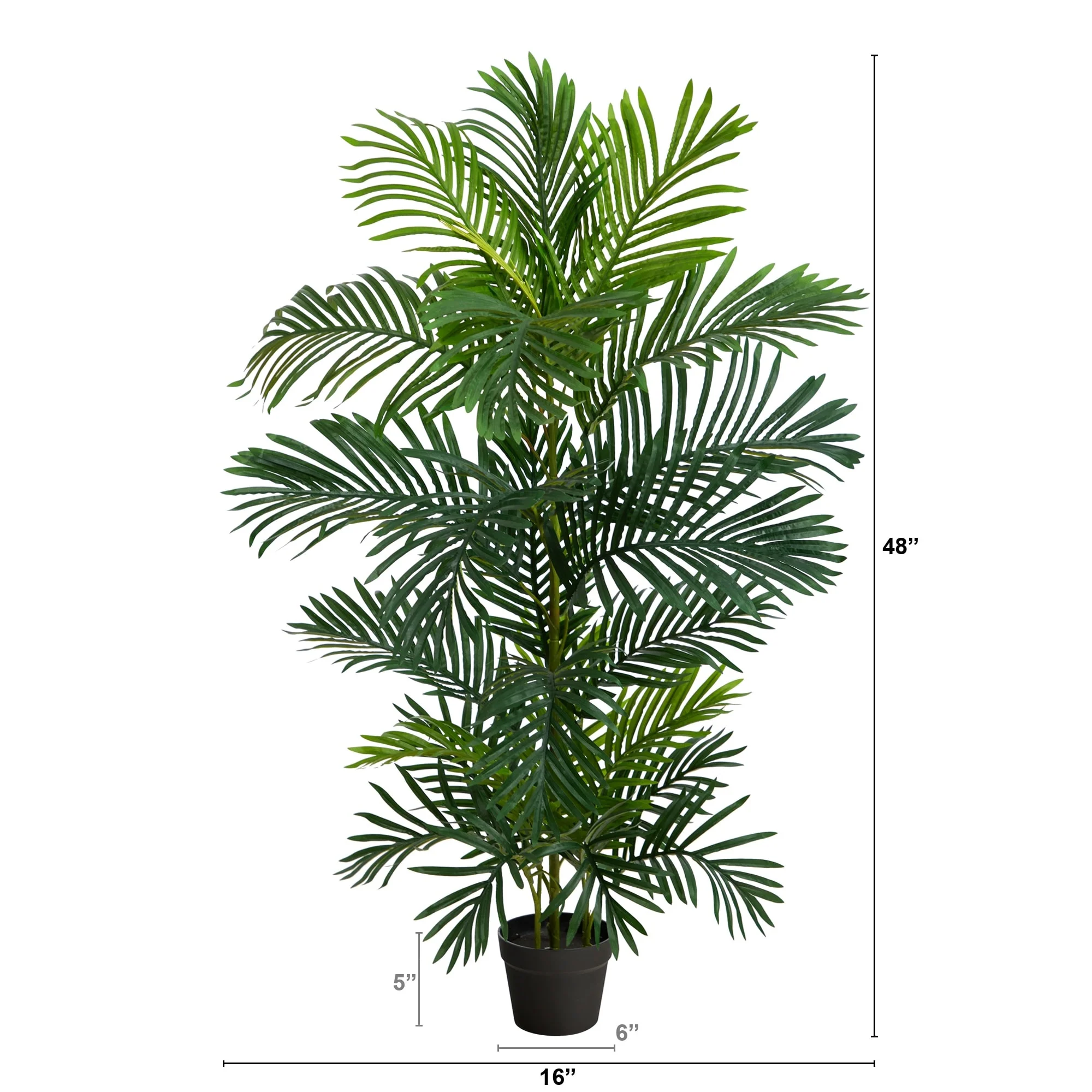 4' Areca Artificial Palm Tree UV Resistant (Indoor/Outdoor) - 6