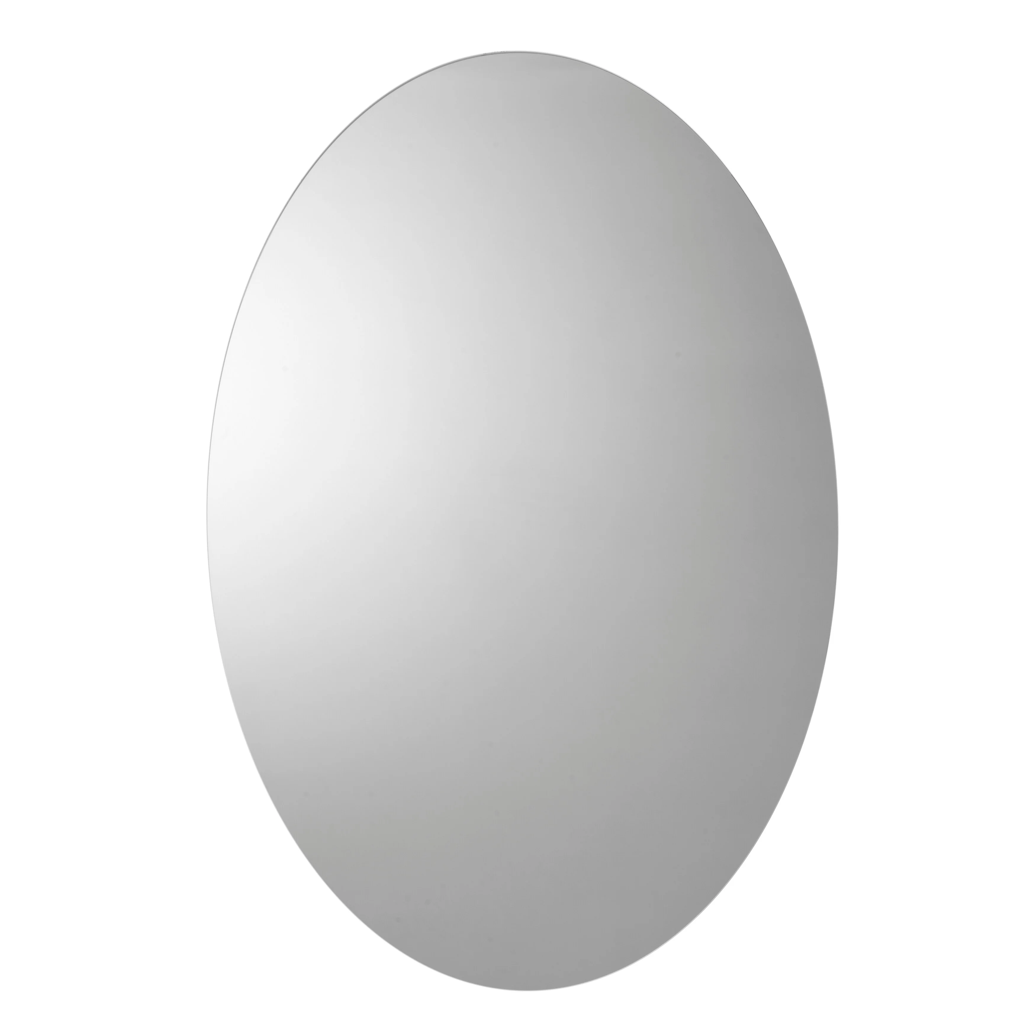 Croydex Davenport Oval Aluminum Medicine Cabinet, Easy Install, Recessed or Wall Mounted 21W x 31H