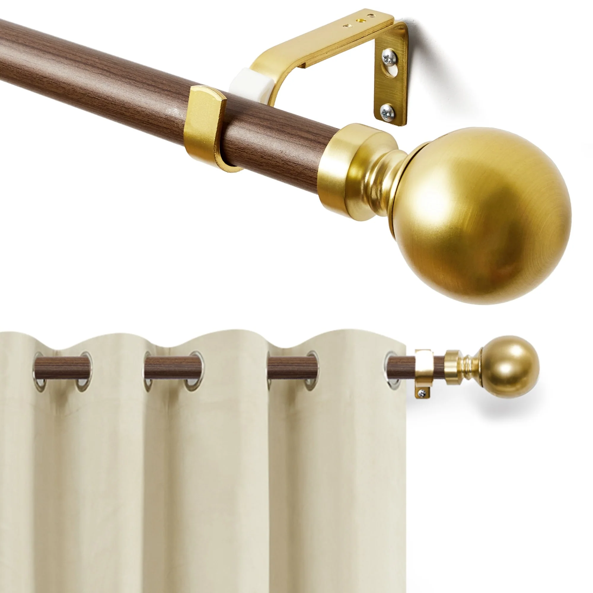 Deconovo 1 Inch Window Curtain Rod