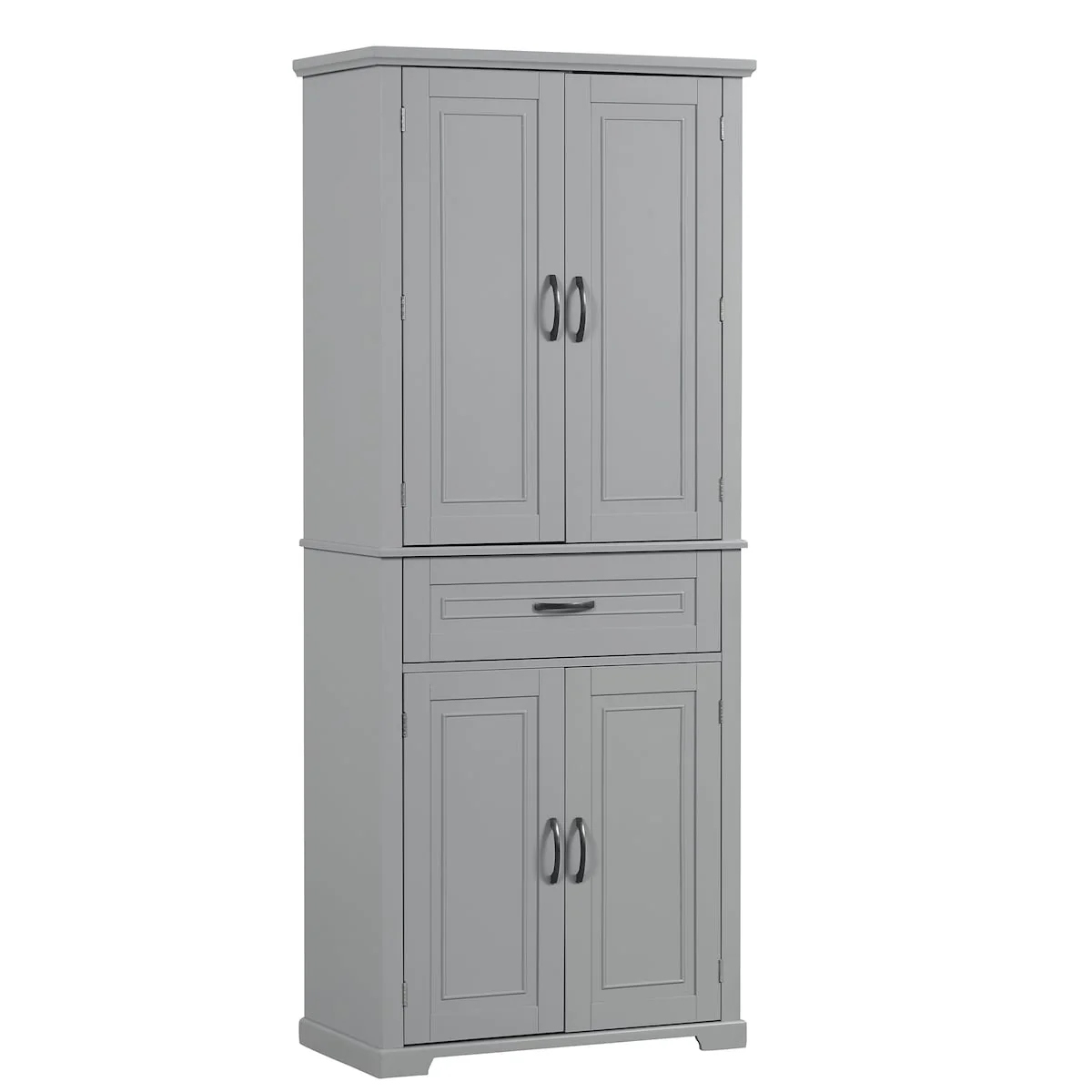 Bathroom Storage Cabinet with Doors and Drawer, Multiple Storage Space, Adjustable Shelf