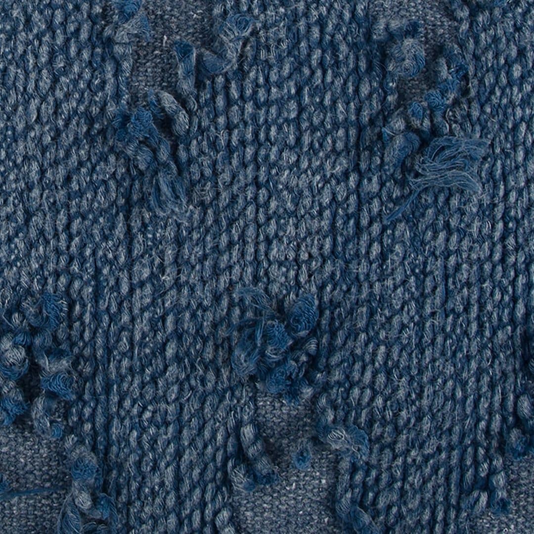 Rizzy Home Indigo Blue Chevron Throw Pillow