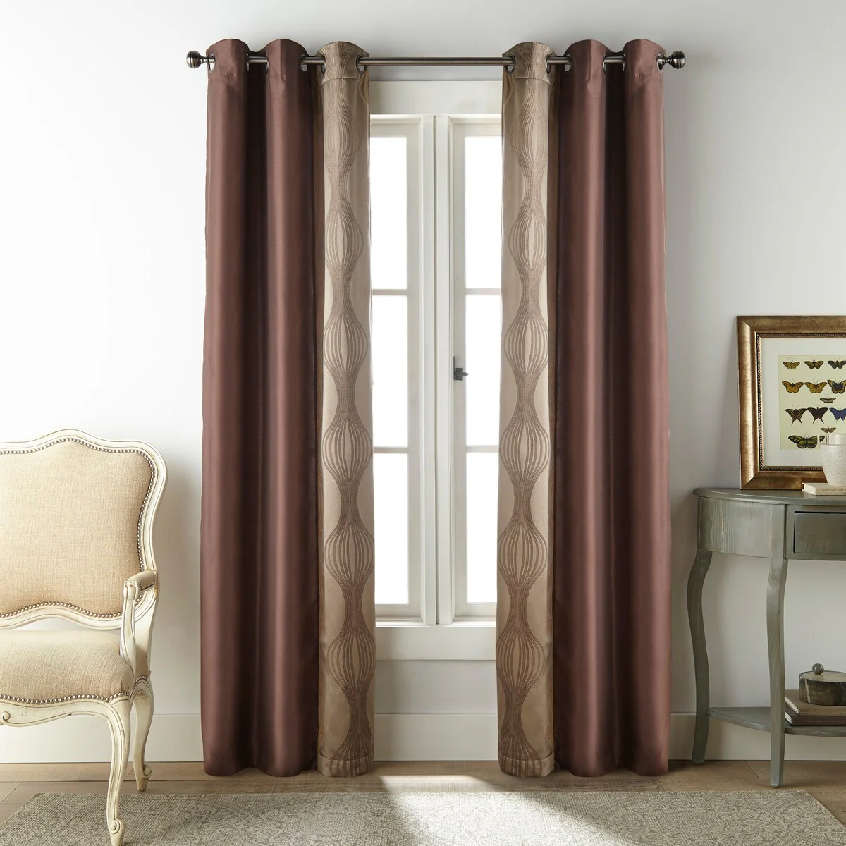 Nanshing Daniella Light Filtering Grommet Curtain Panel Pair - 37