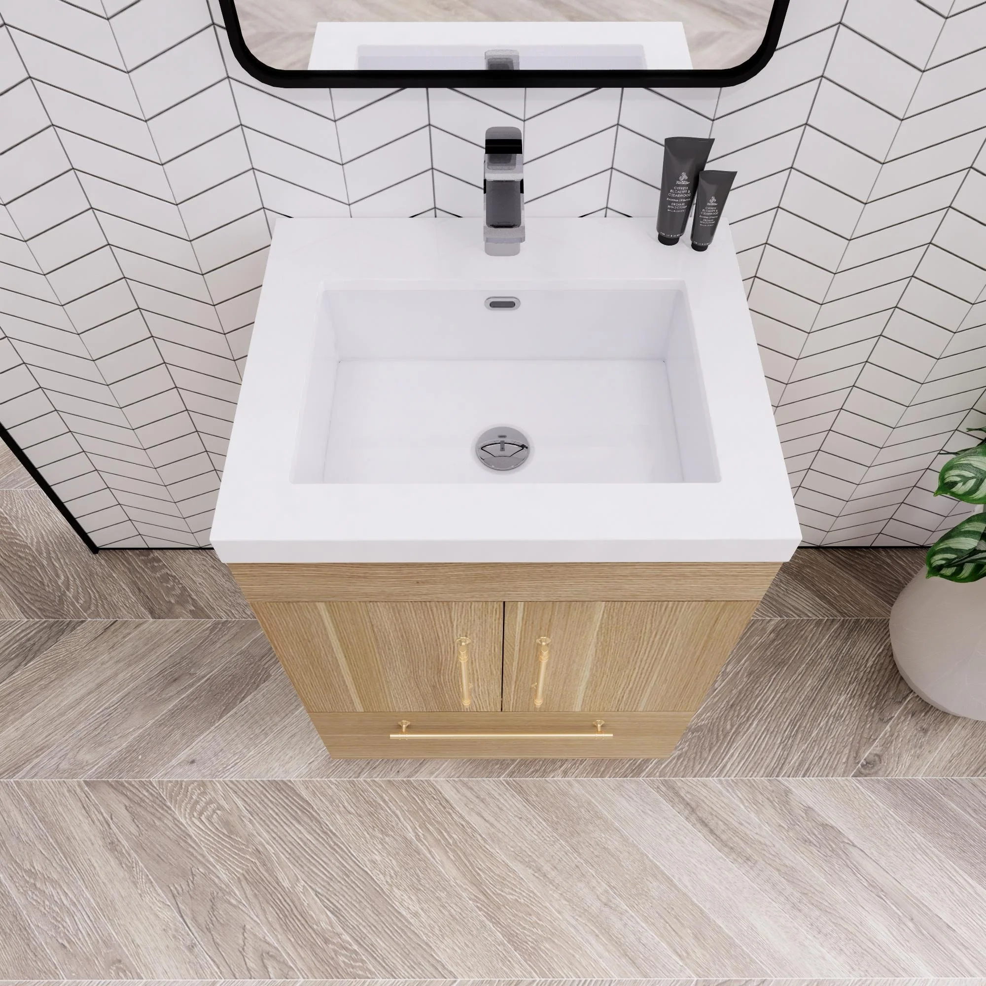 Eliza 24'' Freestanding Vanity with Single Sink