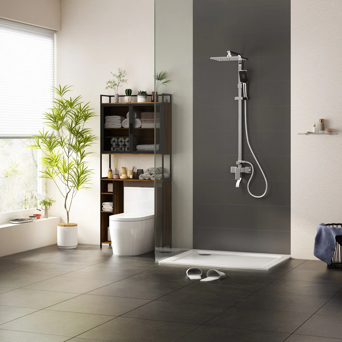 Over The Toilet Rack Tier Bathroom Shelf Over Toilet Storage Organizer