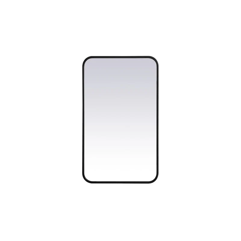 Ezra Soft Corner Metal Rectangular Mirror