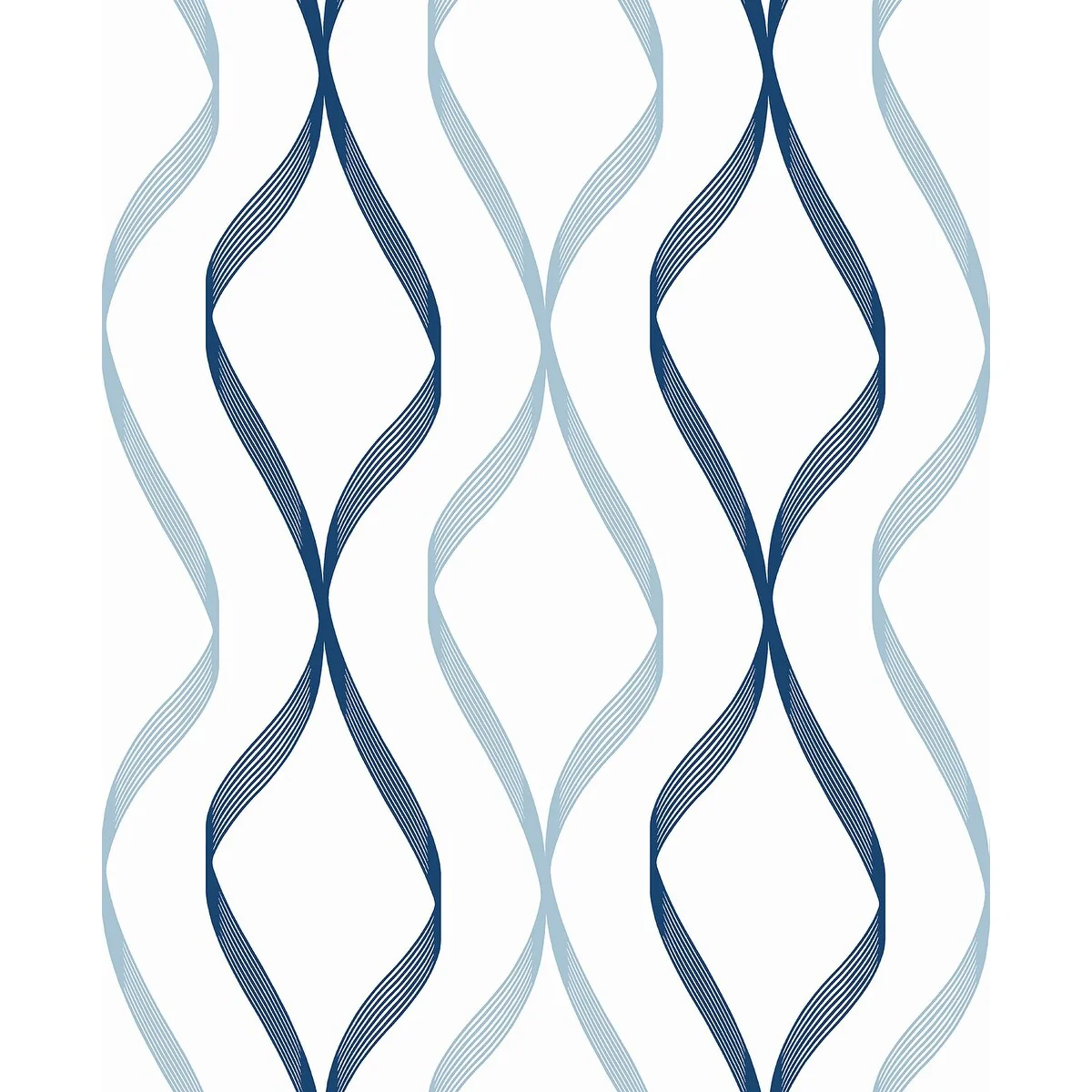 NextWall Ogee Ribbon Peel and Stick Wallpaper